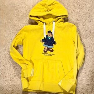 Teenie Weenie Yellow Hoodie with Bear Design